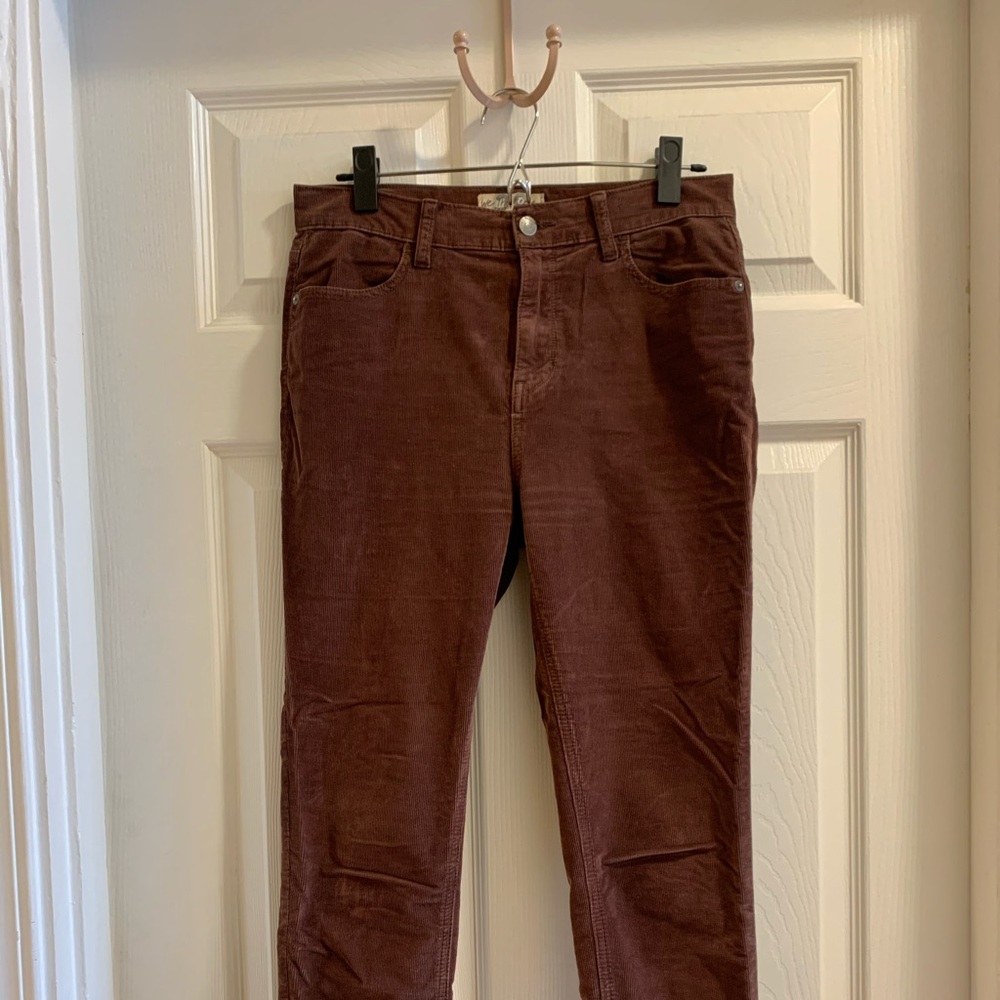 Free People Corduroy Skinny Pant Size 29 Brown